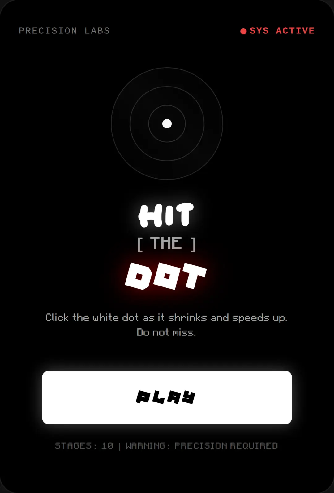 Hit the dot! cover