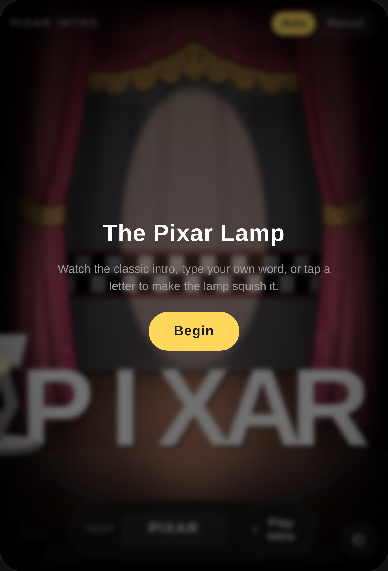 Pixar Intro cover
