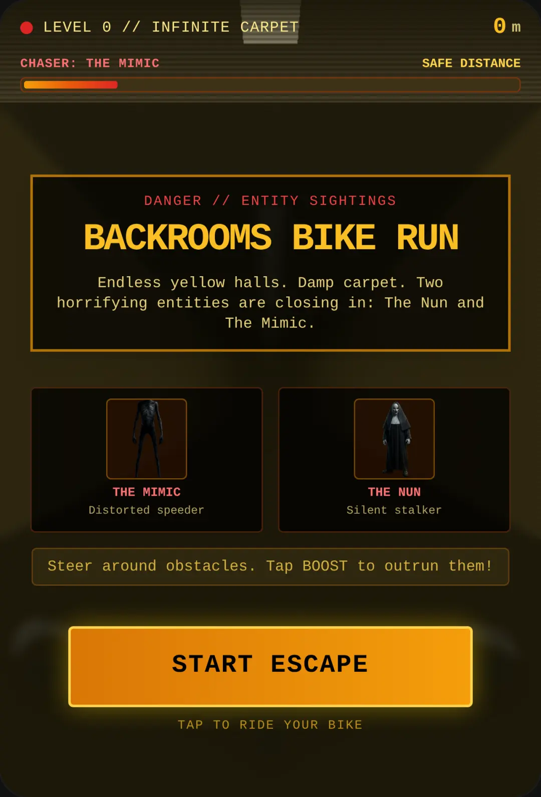 Backrooms Bike Escape cover