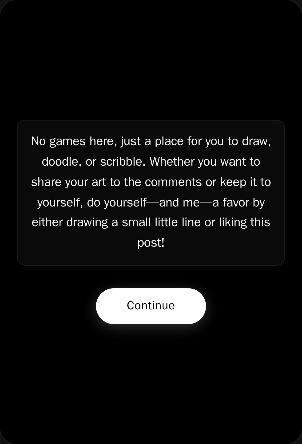 Draw away and send your drawing in the comments cover