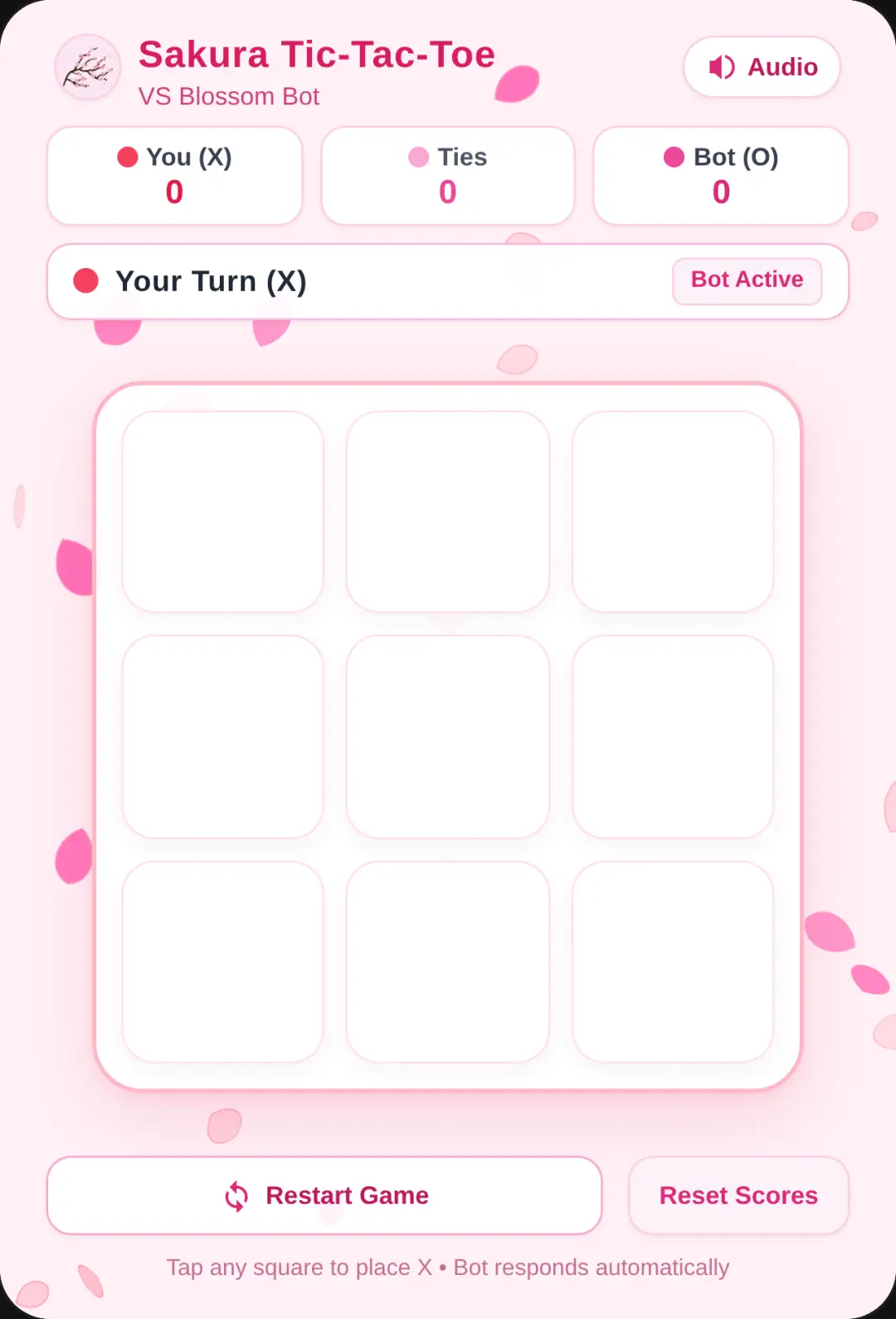 Sakura Tic-Tac-Toe cover