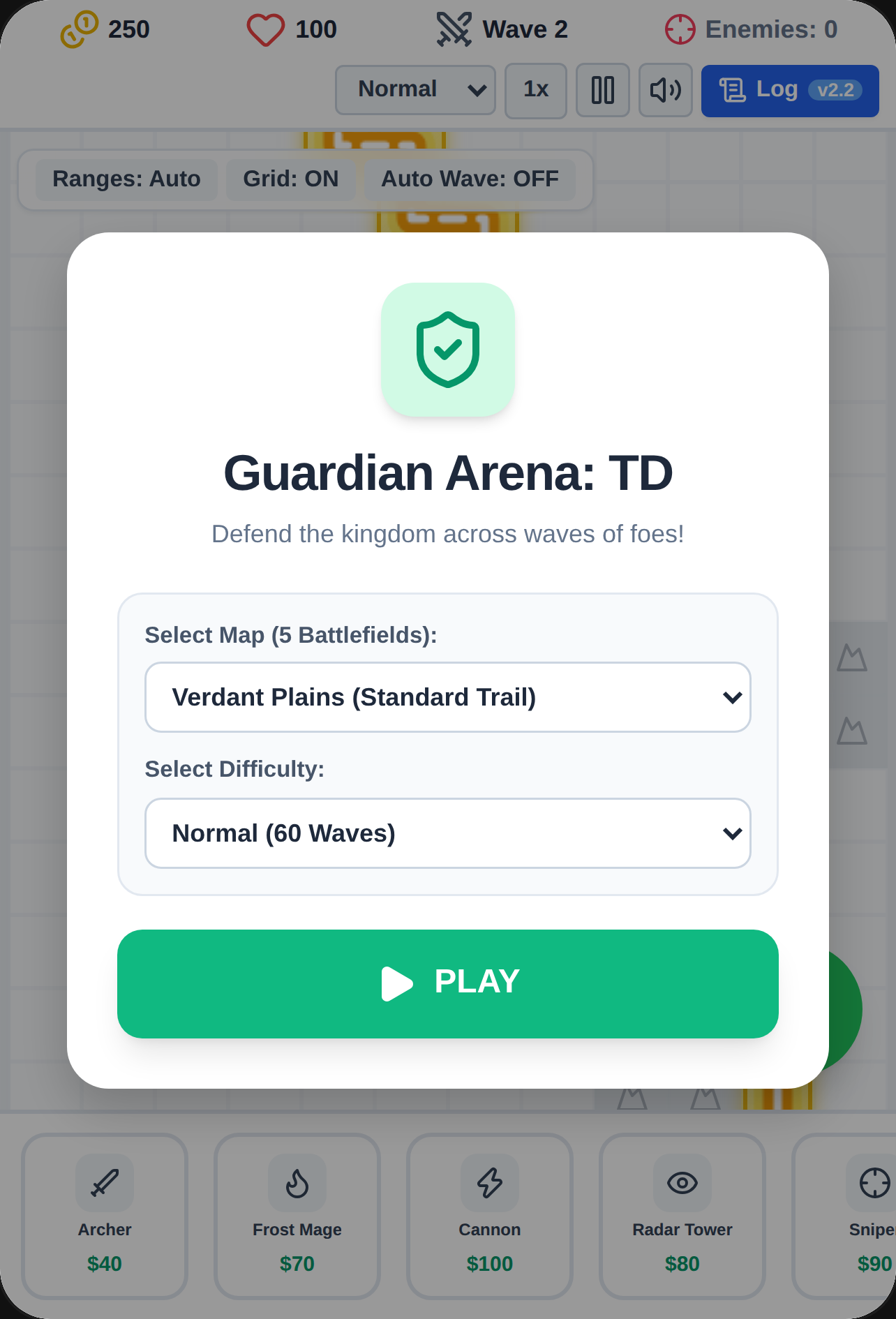 Guardian Arena TD: Small update.