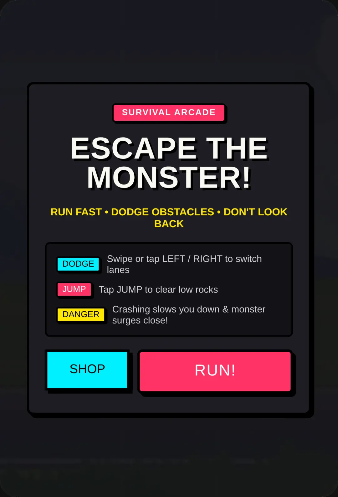 Run From The Monster cover