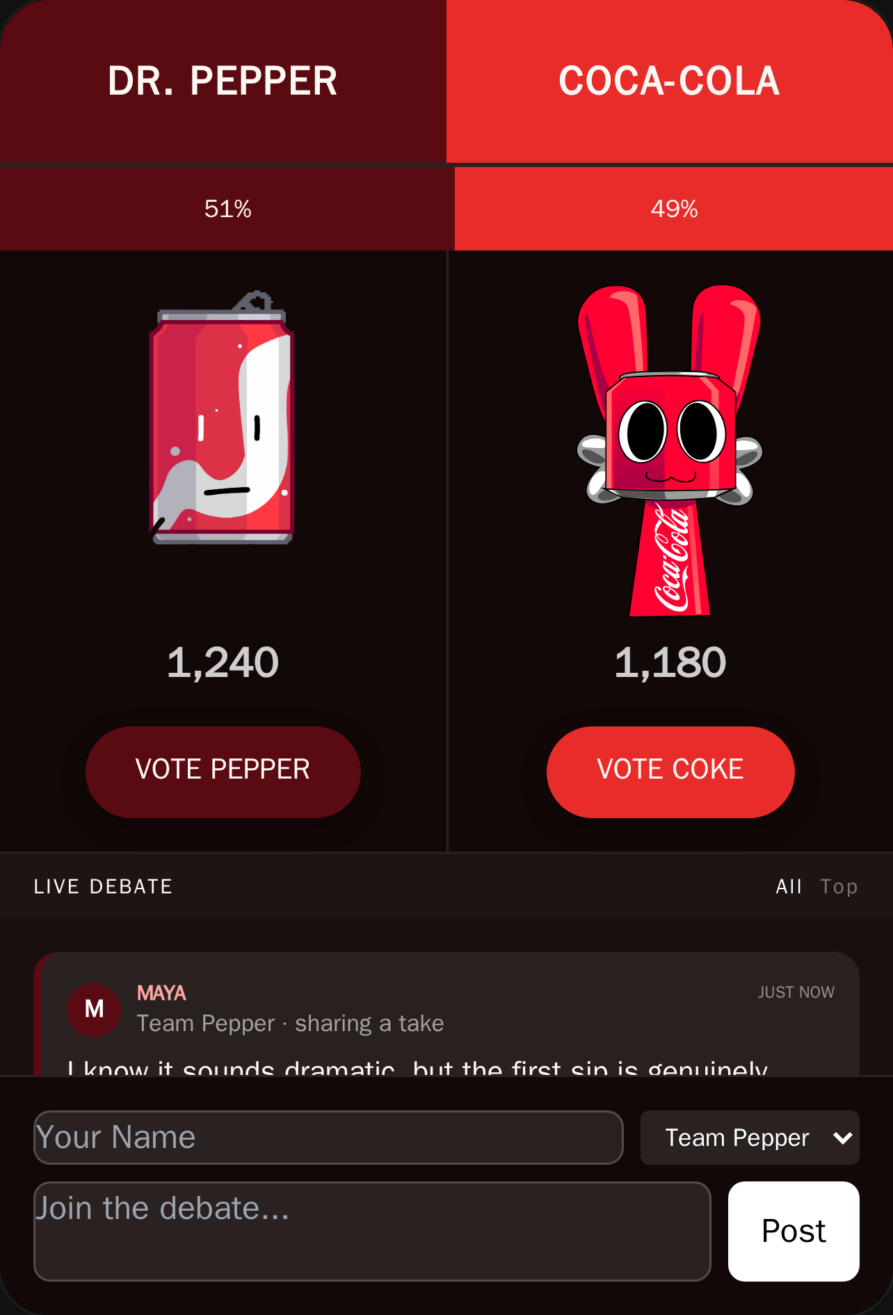 Soda Rivalry: The Ultimate Poll cover