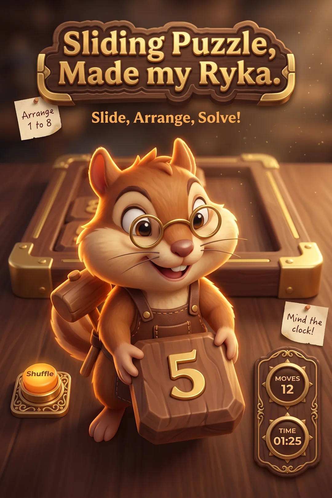 Sliding Puzzle, Made my Ryka.