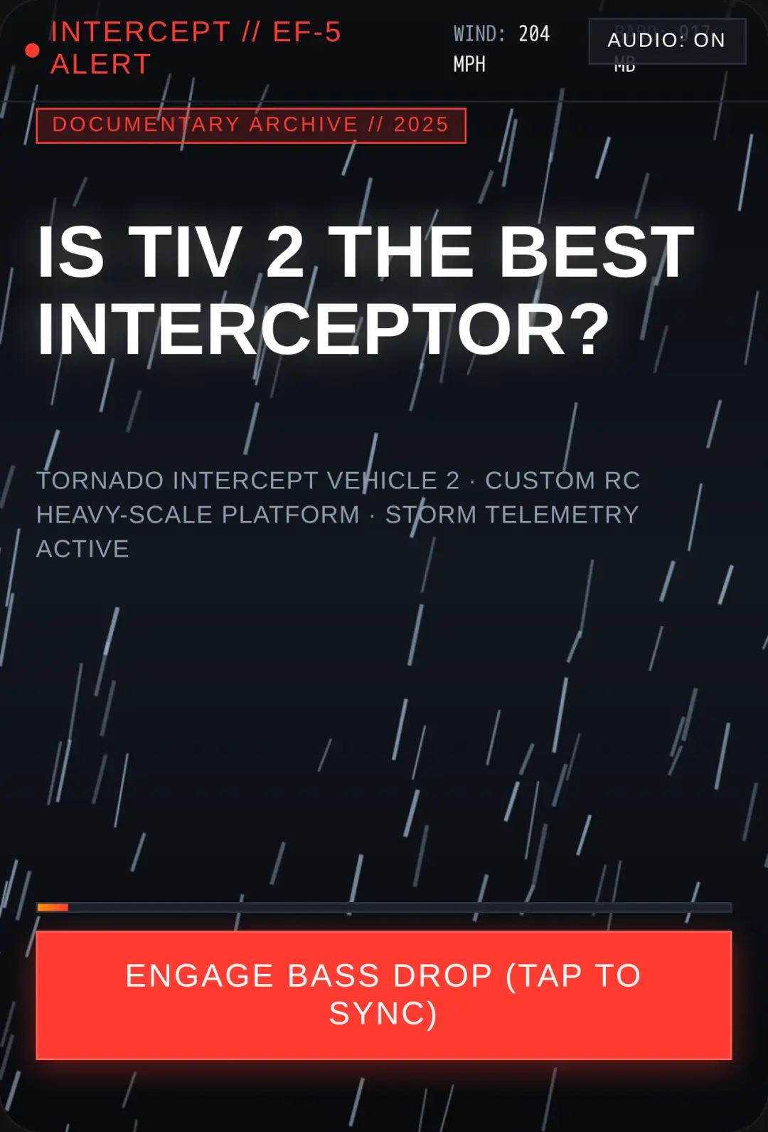 TIV 2 Storm Interceptor cover