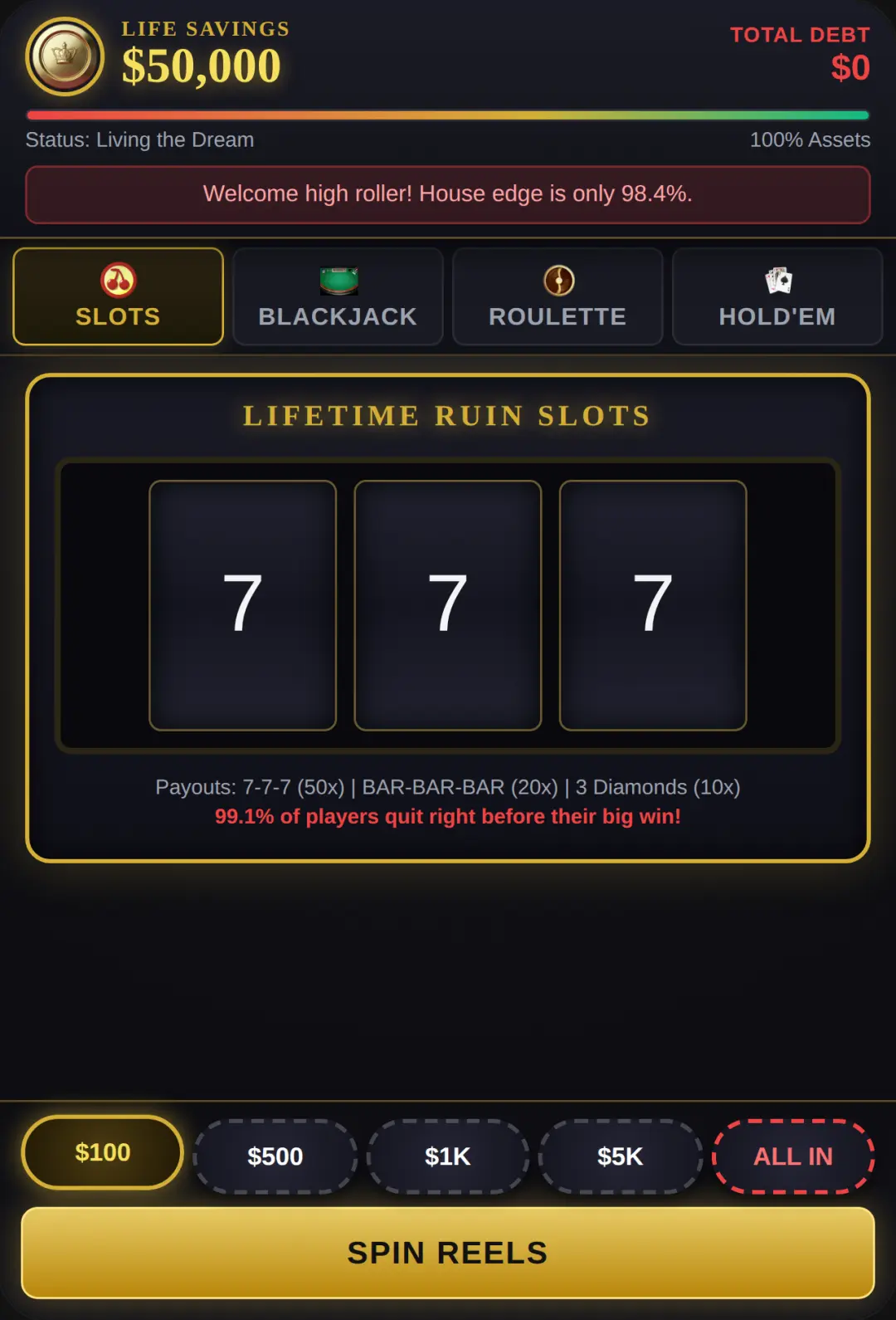 Life Savings Casino cover