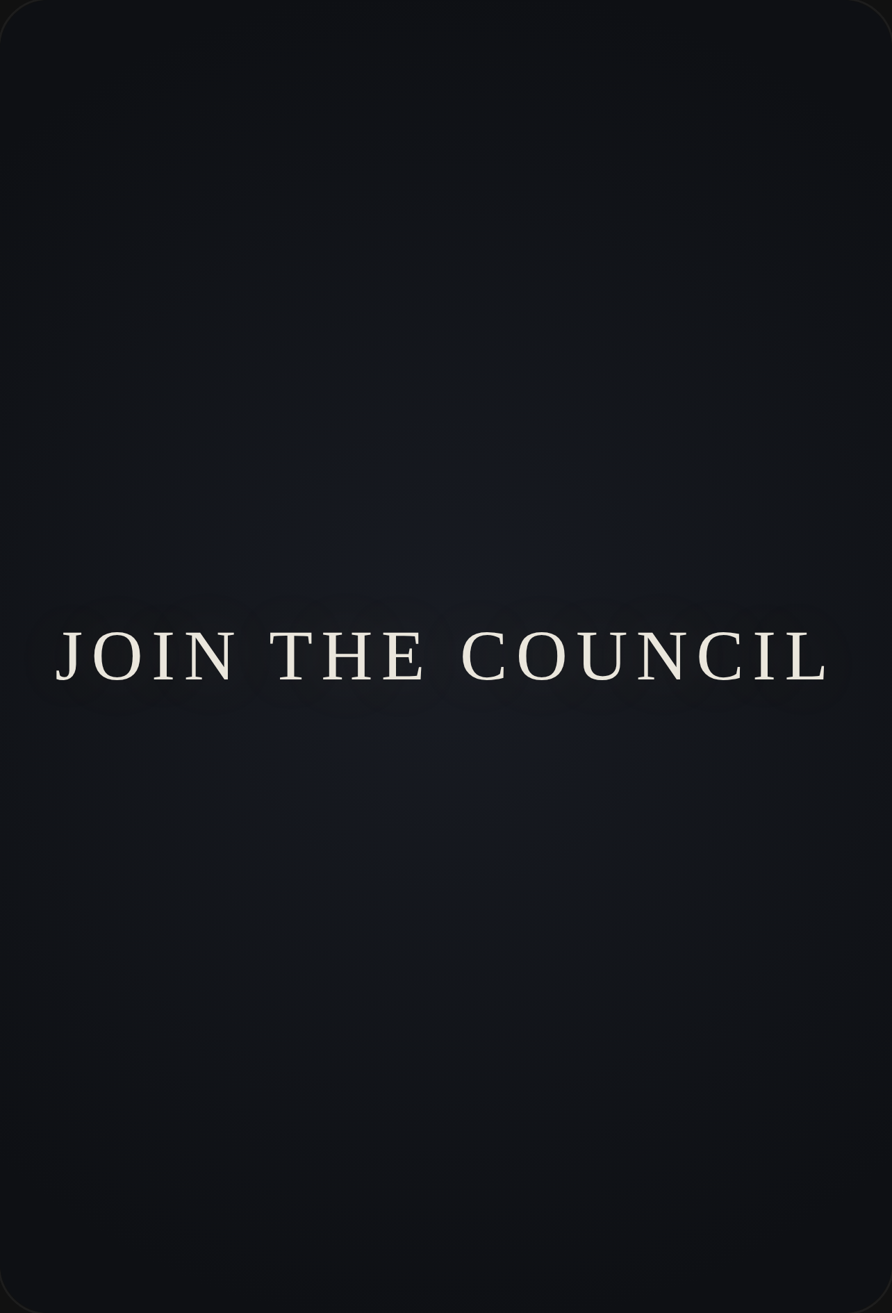 Join the Council cover