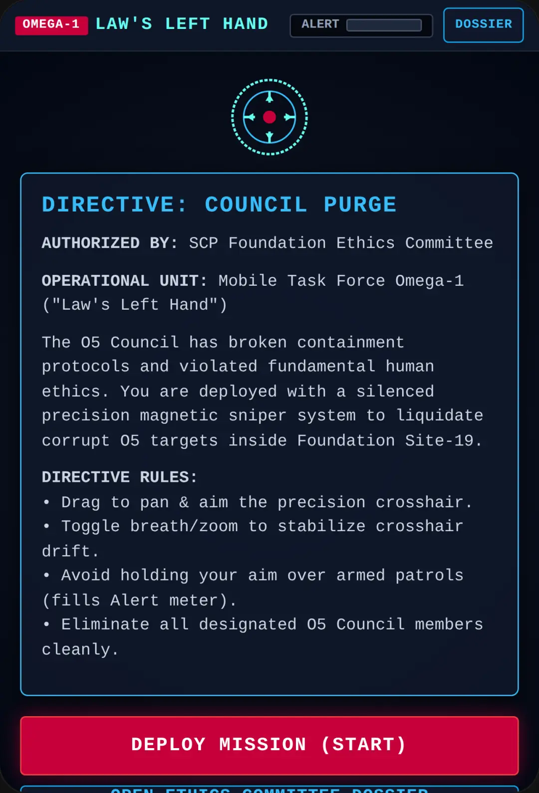 MTF Omega-1: Law's Left Hand - Council Termination - EASY cover