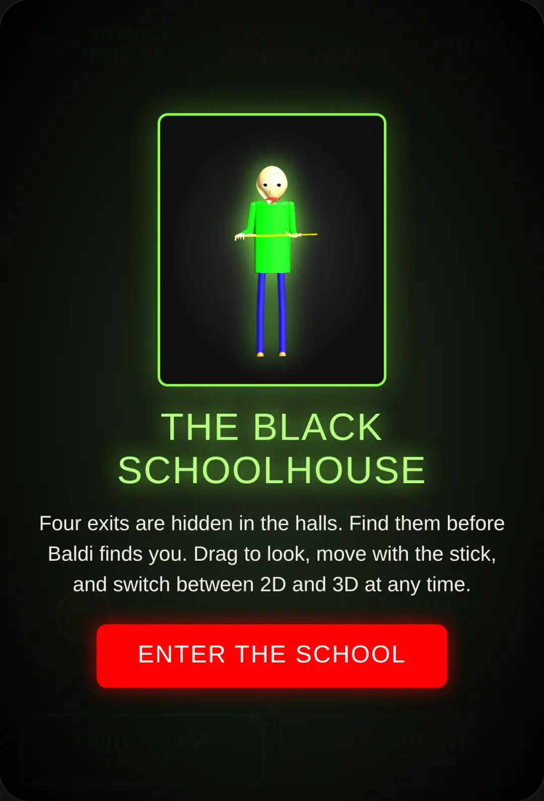 Black Baldi Schoolhouse cover