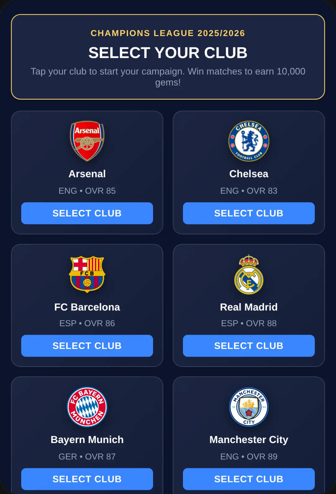 Champions League Football Manager & Play Match cover