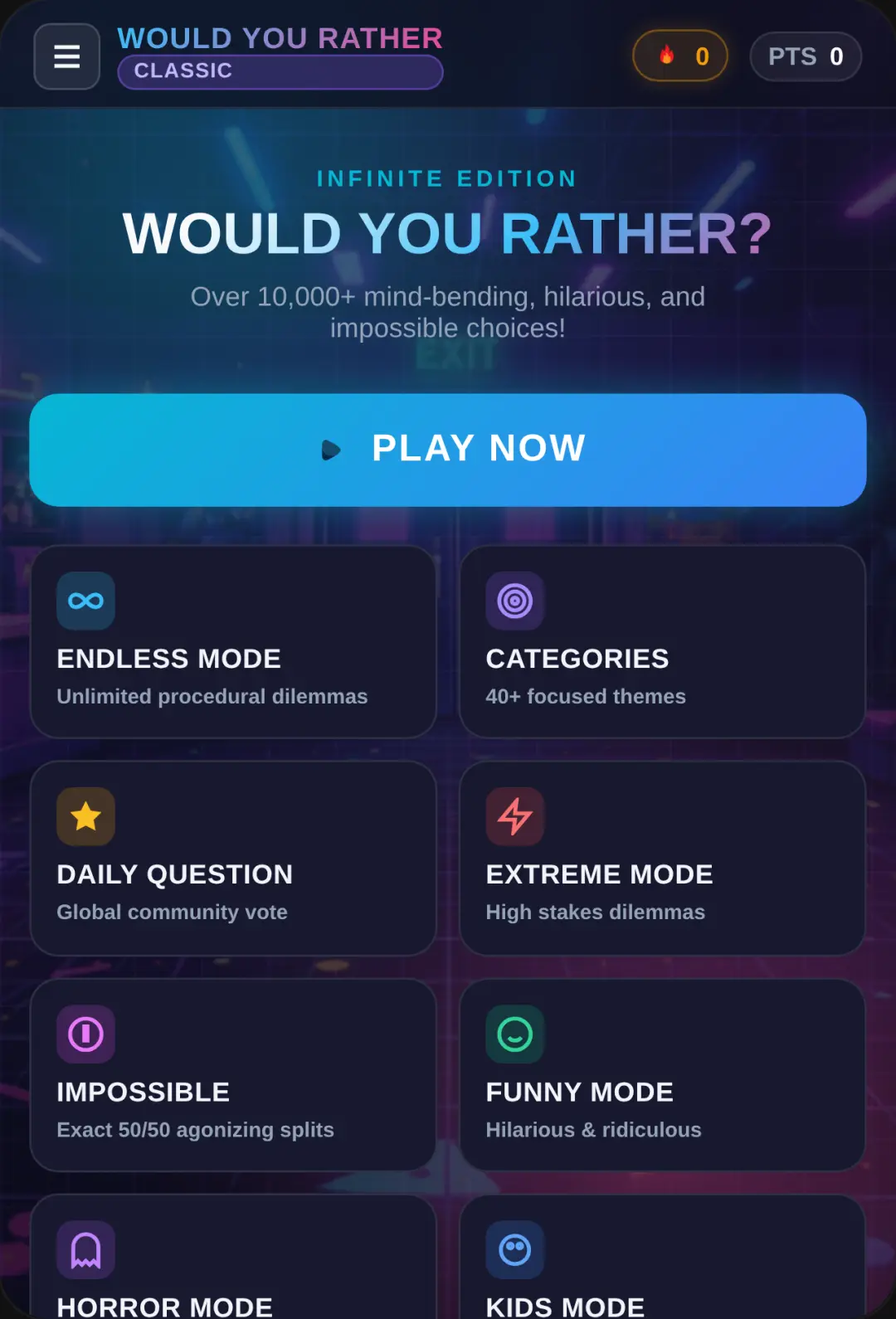 Would You Rather: Infinite Edition cover