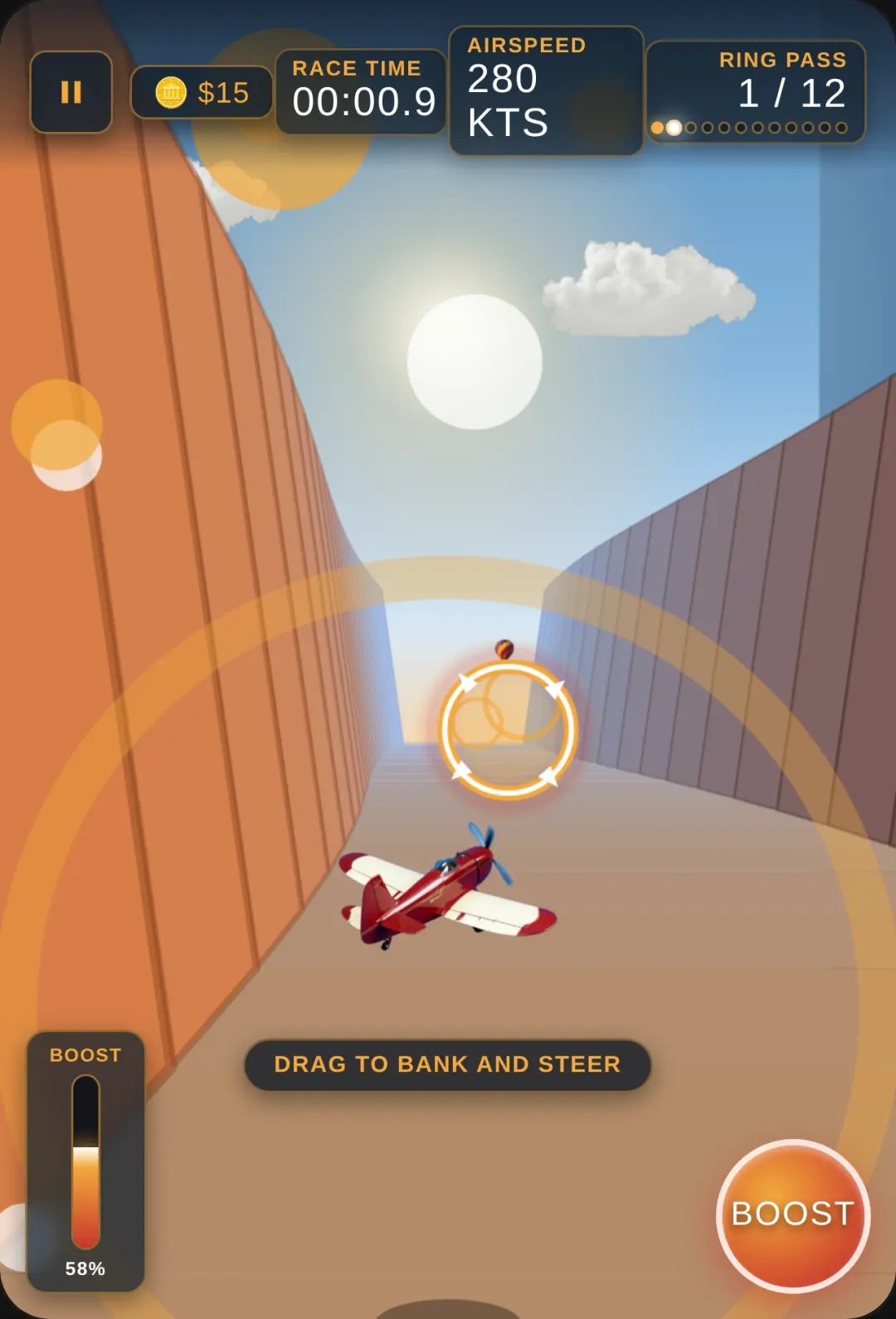 Fun plane racing game cover
