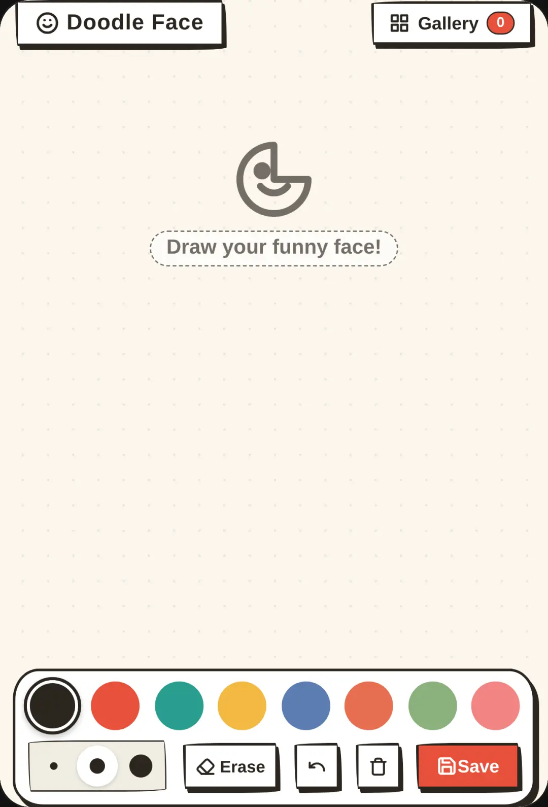 Doodle Face cover