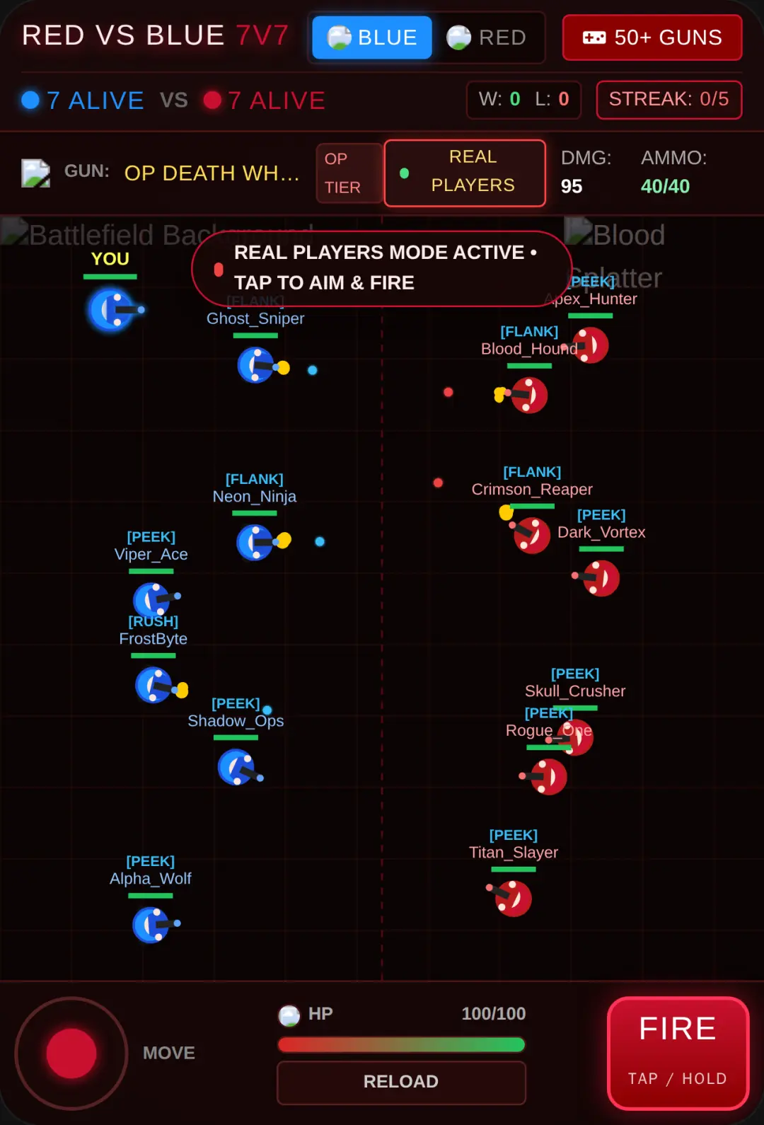 RED VS BLUE: 7v7 WARZONE cover