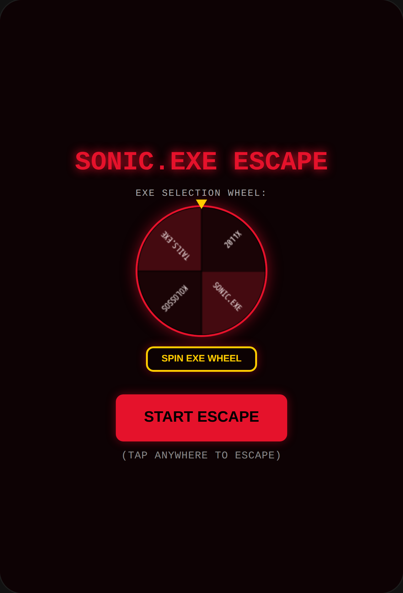 sonic.exe escape cover