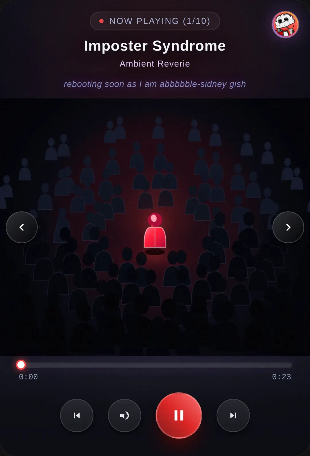 Untitled music listener cover