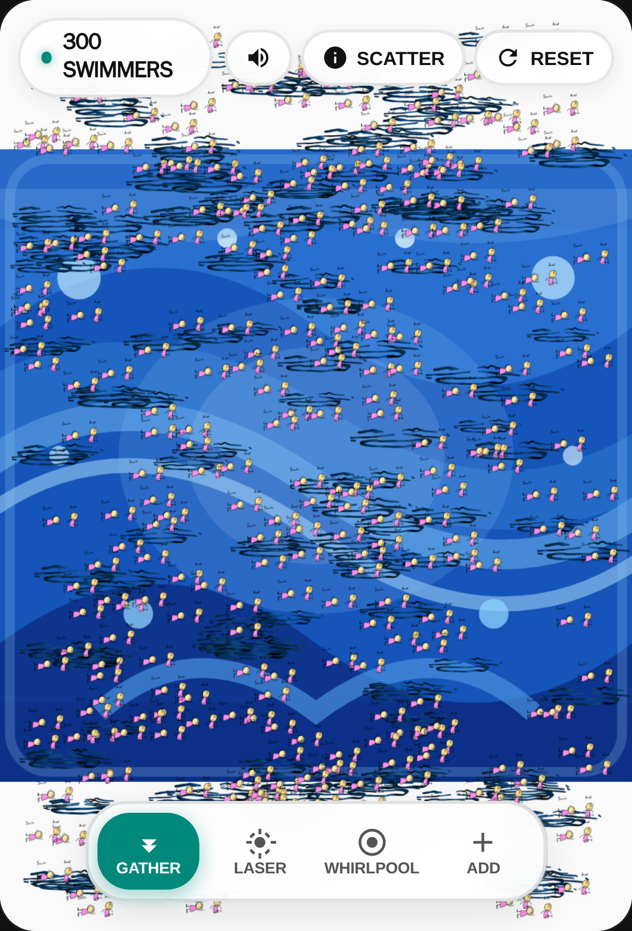 300 Stickmen Wii Shop Swim Sandbox cover