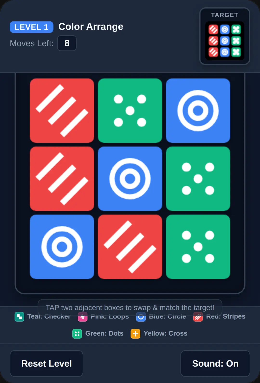 Square sort arrange colour pattern thing who is writing a 3000 symbol ling title cover