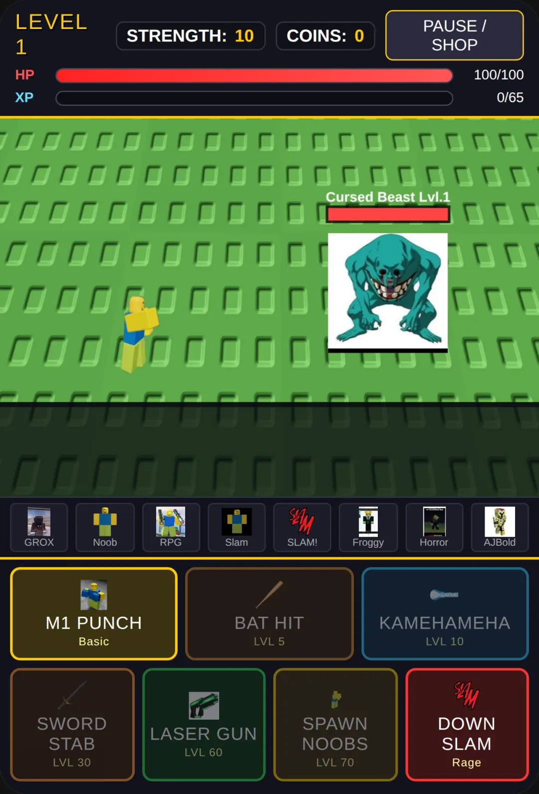 Roblox Noob Fighting Simulator cover