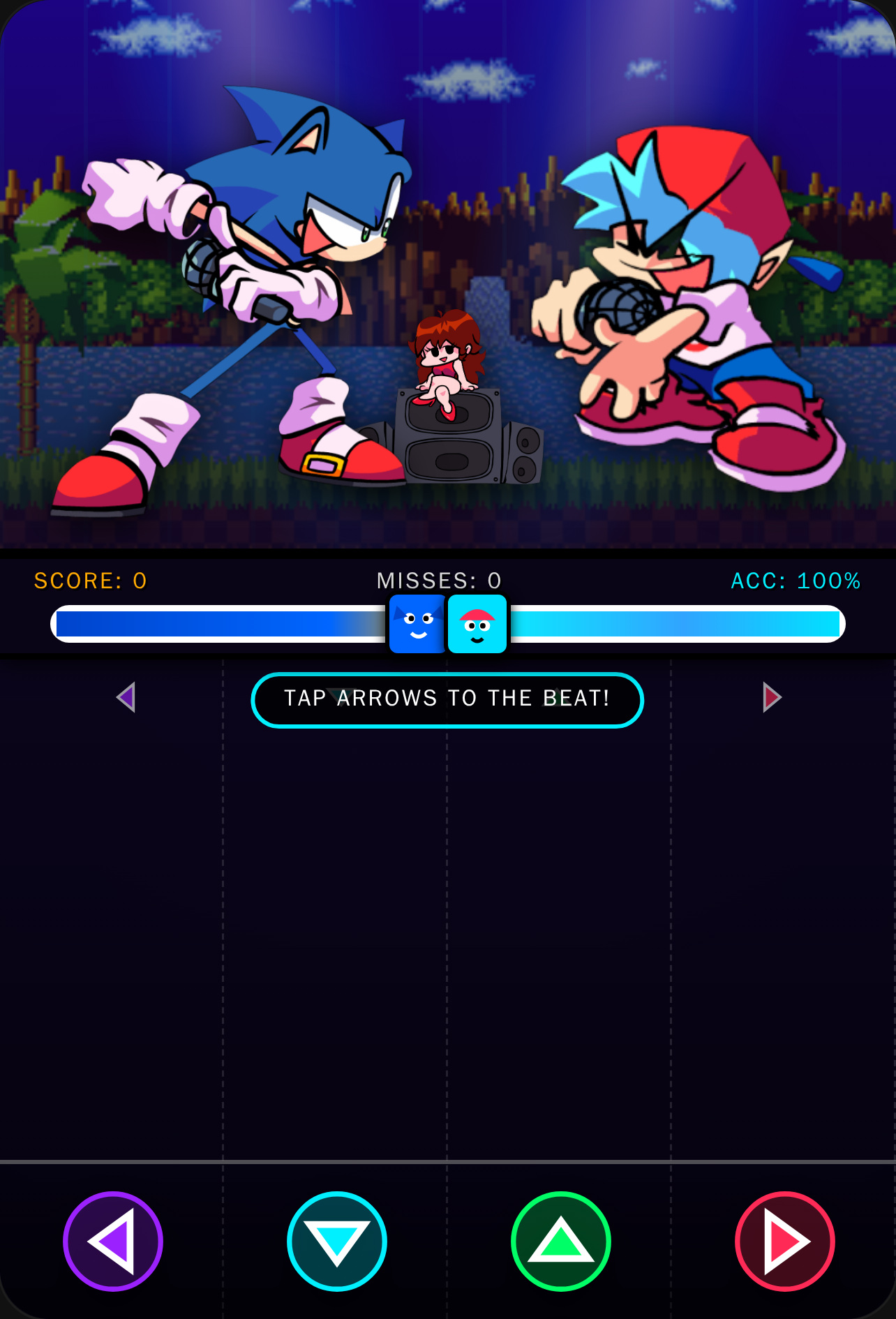 Sonic & Tails vs Boyfriend FNF cover