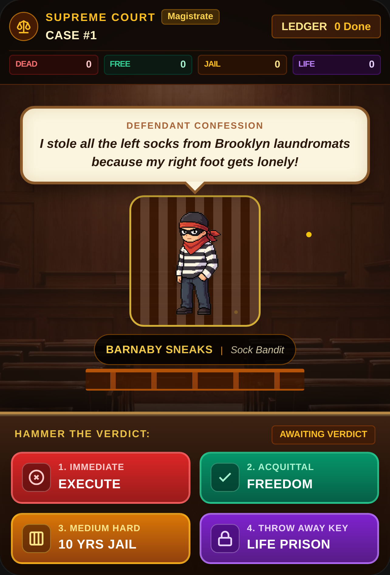 The Supreme Gavel: Court Simulator cover