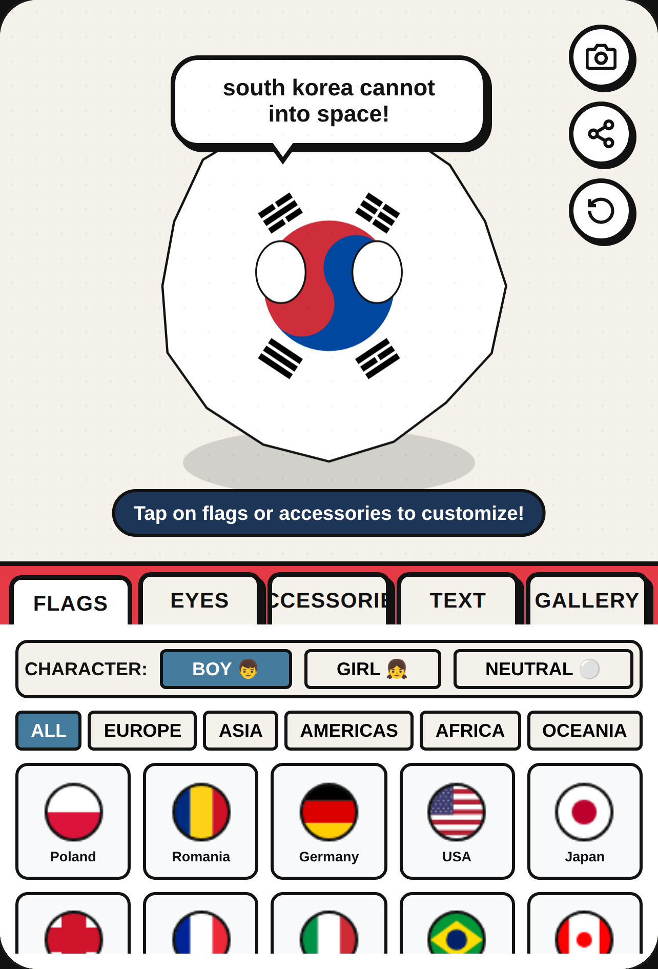 Countryball Creator & Sticker Studio cover