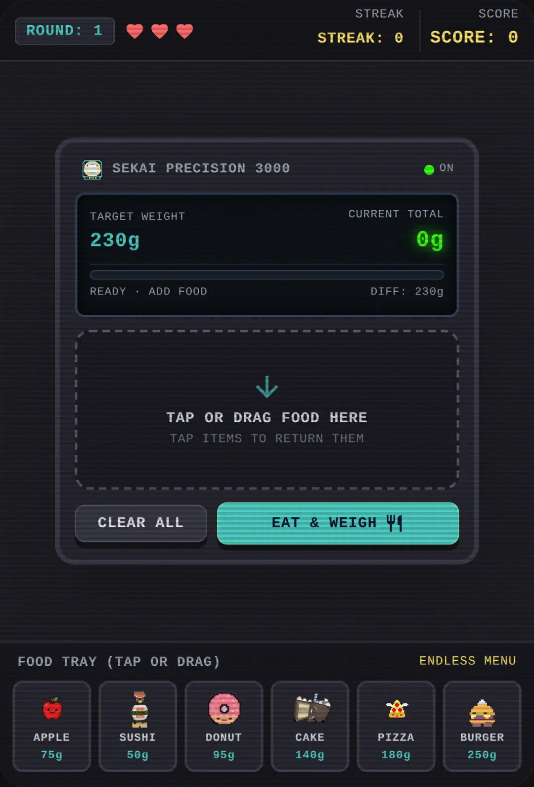 Pixel Food Scale cover