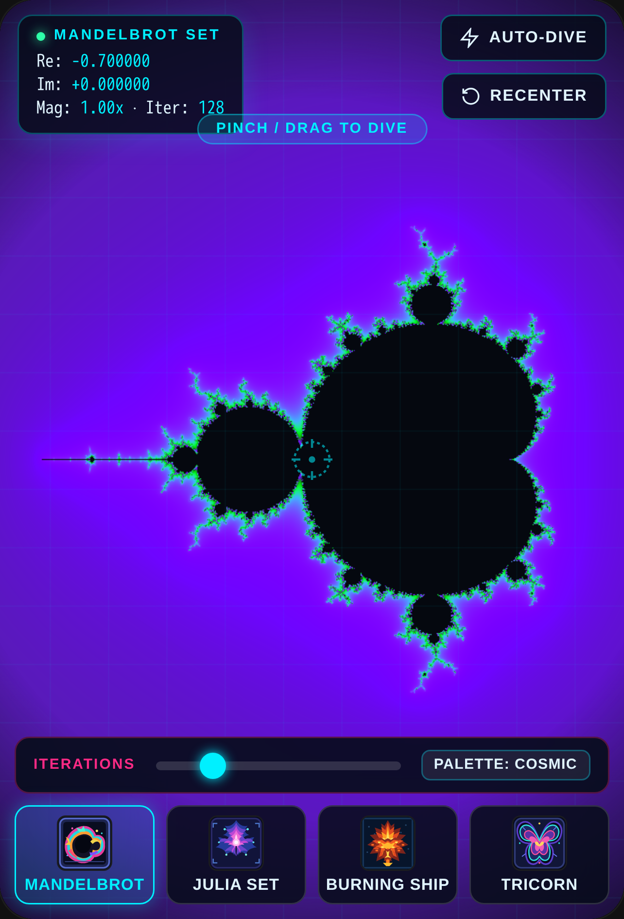 Deep-Cosmos Fractal Explorer cover