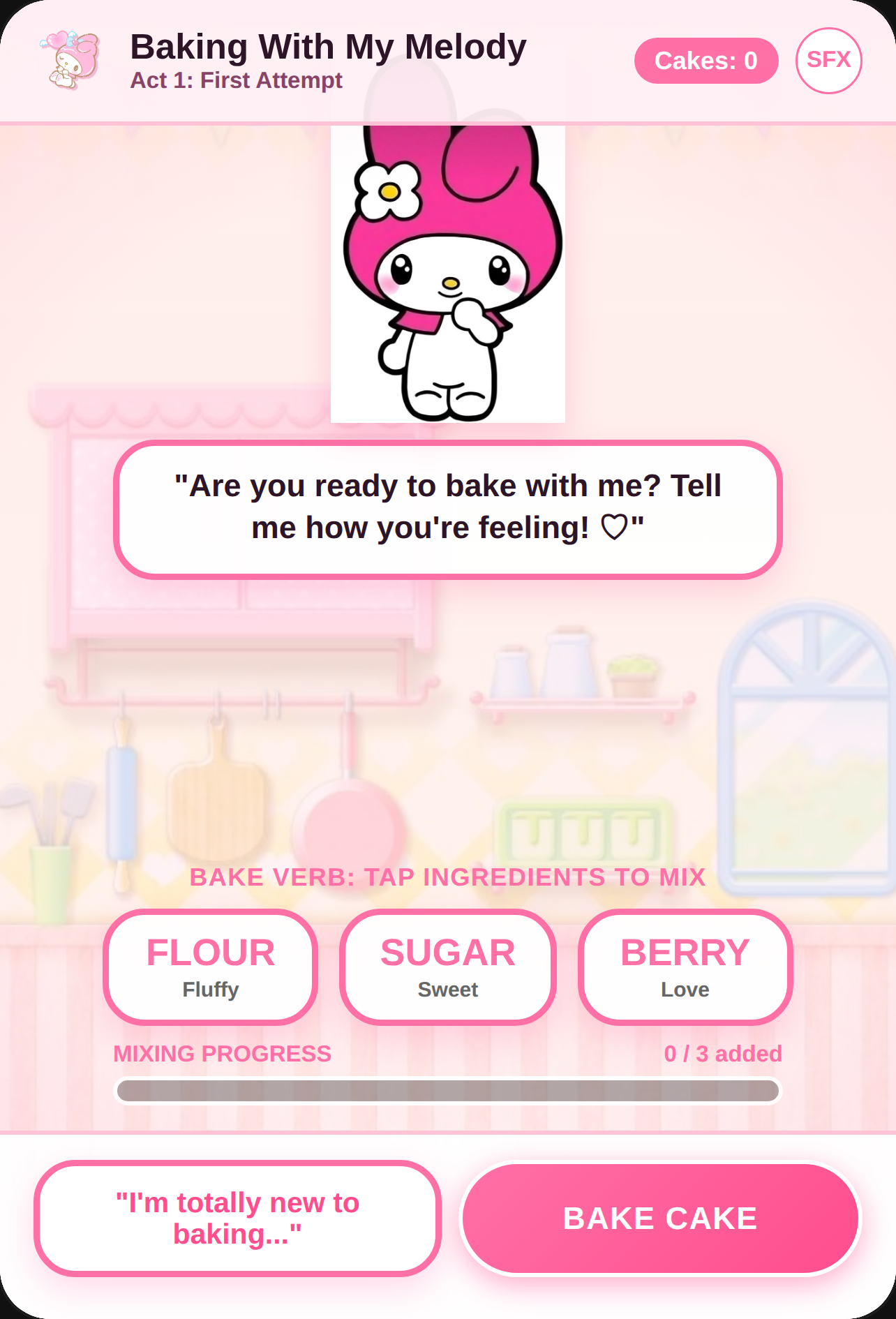 Bake with My Melody cover