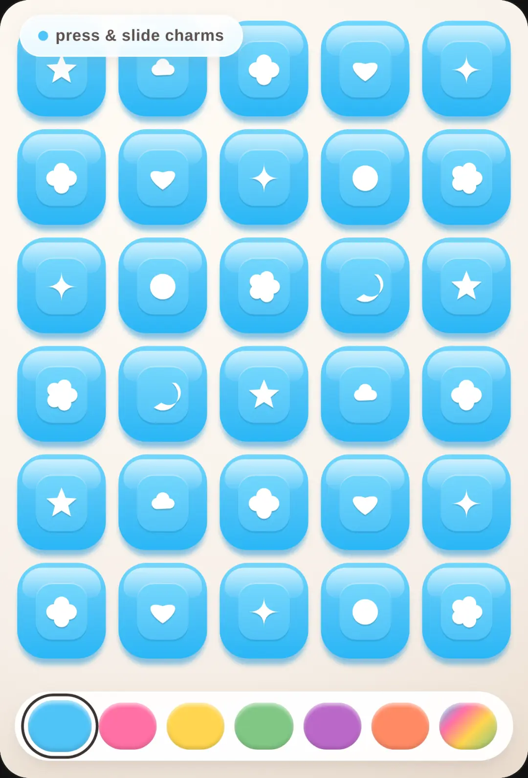 Charm Keyboard Fidget cover