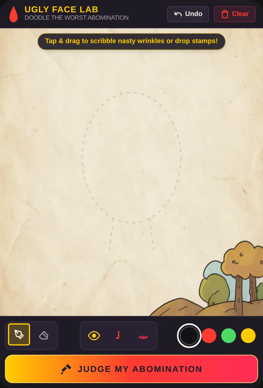 Doodle Worst Face cover