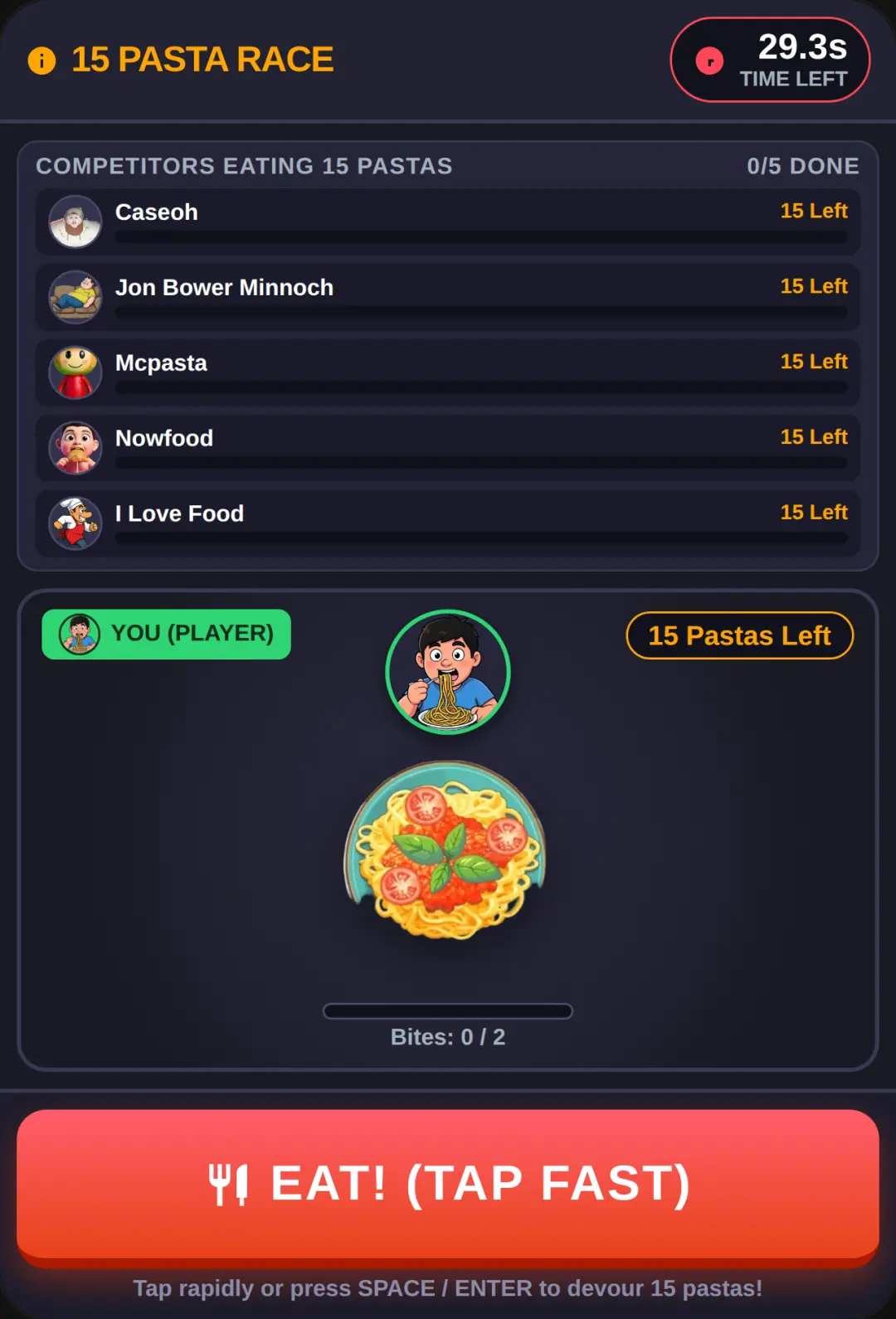 15 Pasta Speedrun Arena cover