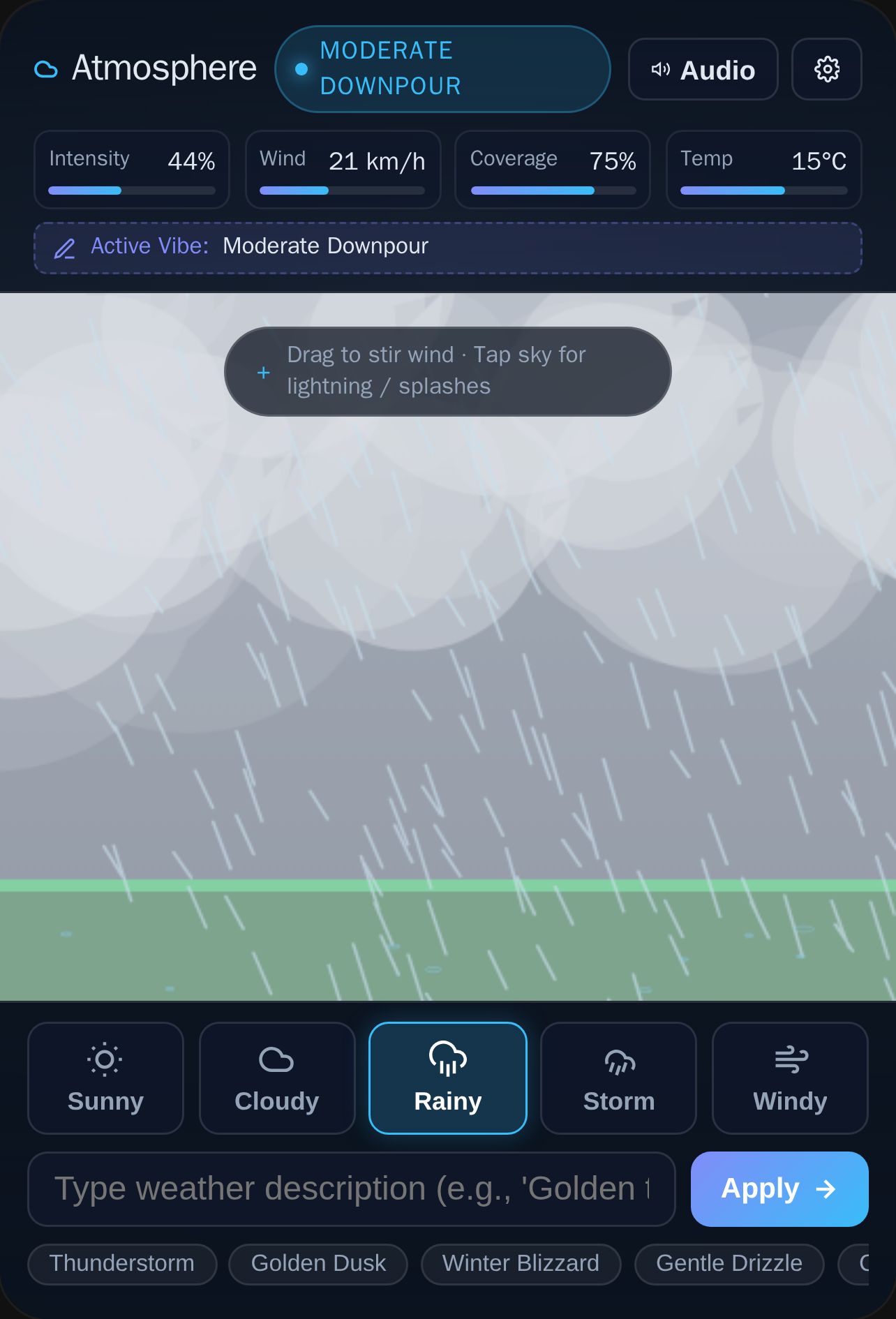 Atmosphere · Interactive Weather Simulator cover