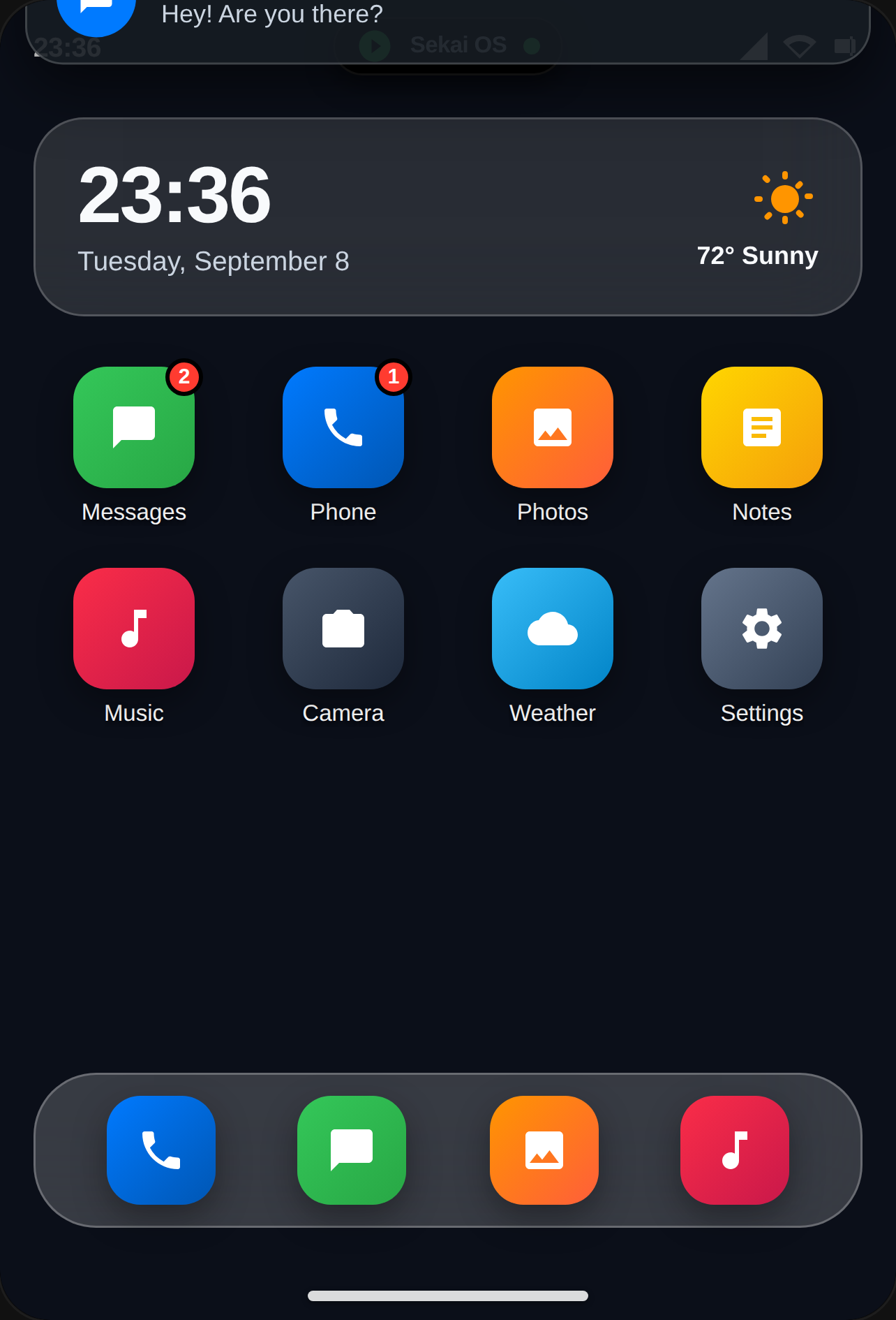 Phone OS a few days ago but it was cover