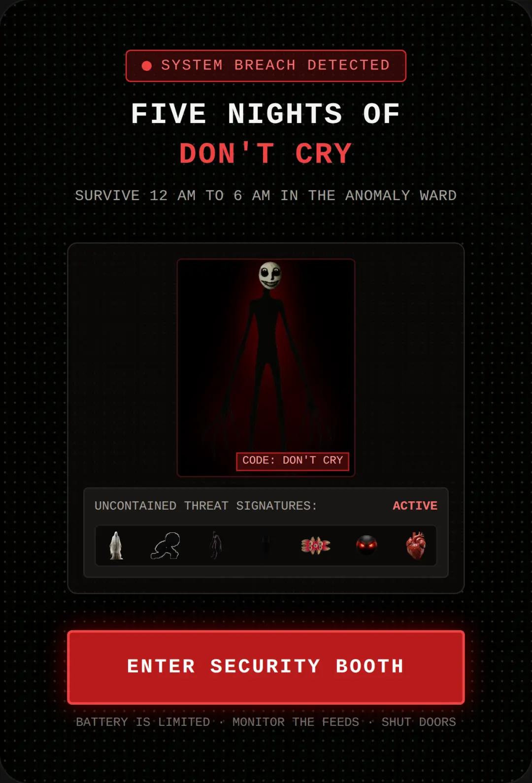 Five Nights of Don't Cry cover