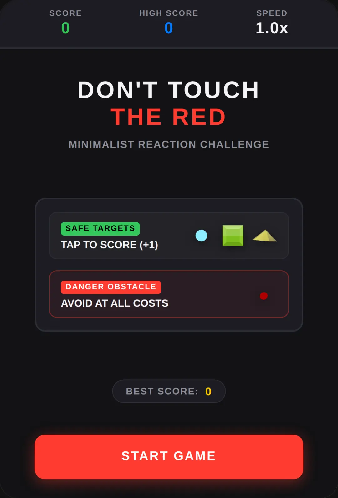 DON'T TOUCH THE RED cover