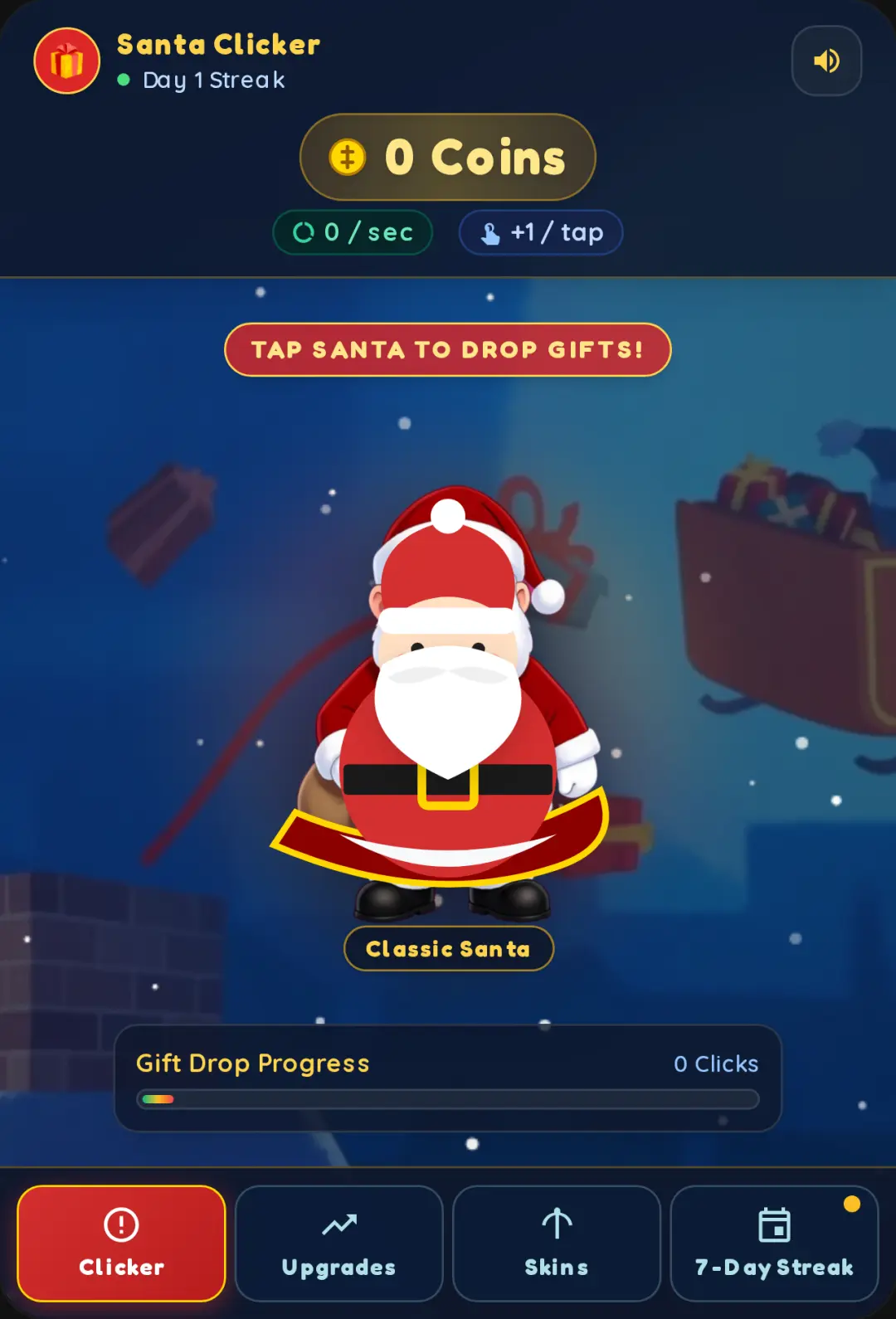 Santa Clicker streak may not work game is still being worked on cover