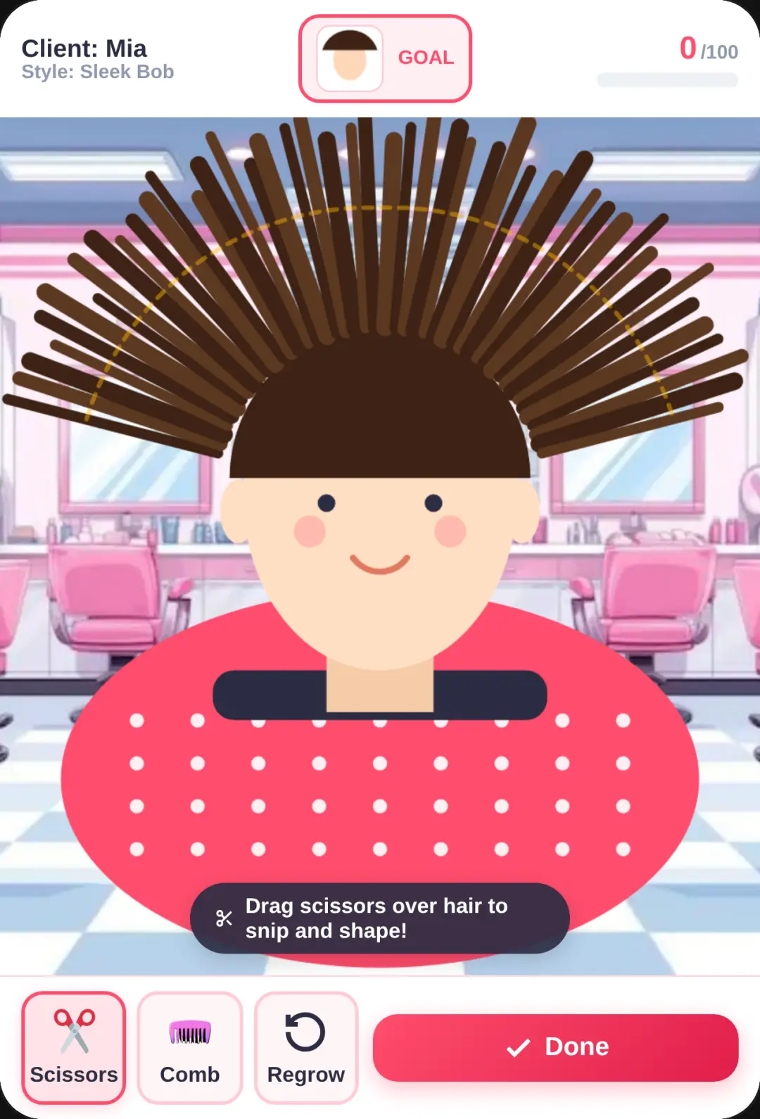 Chic Salon - 100/100 Haircut Challenge cover