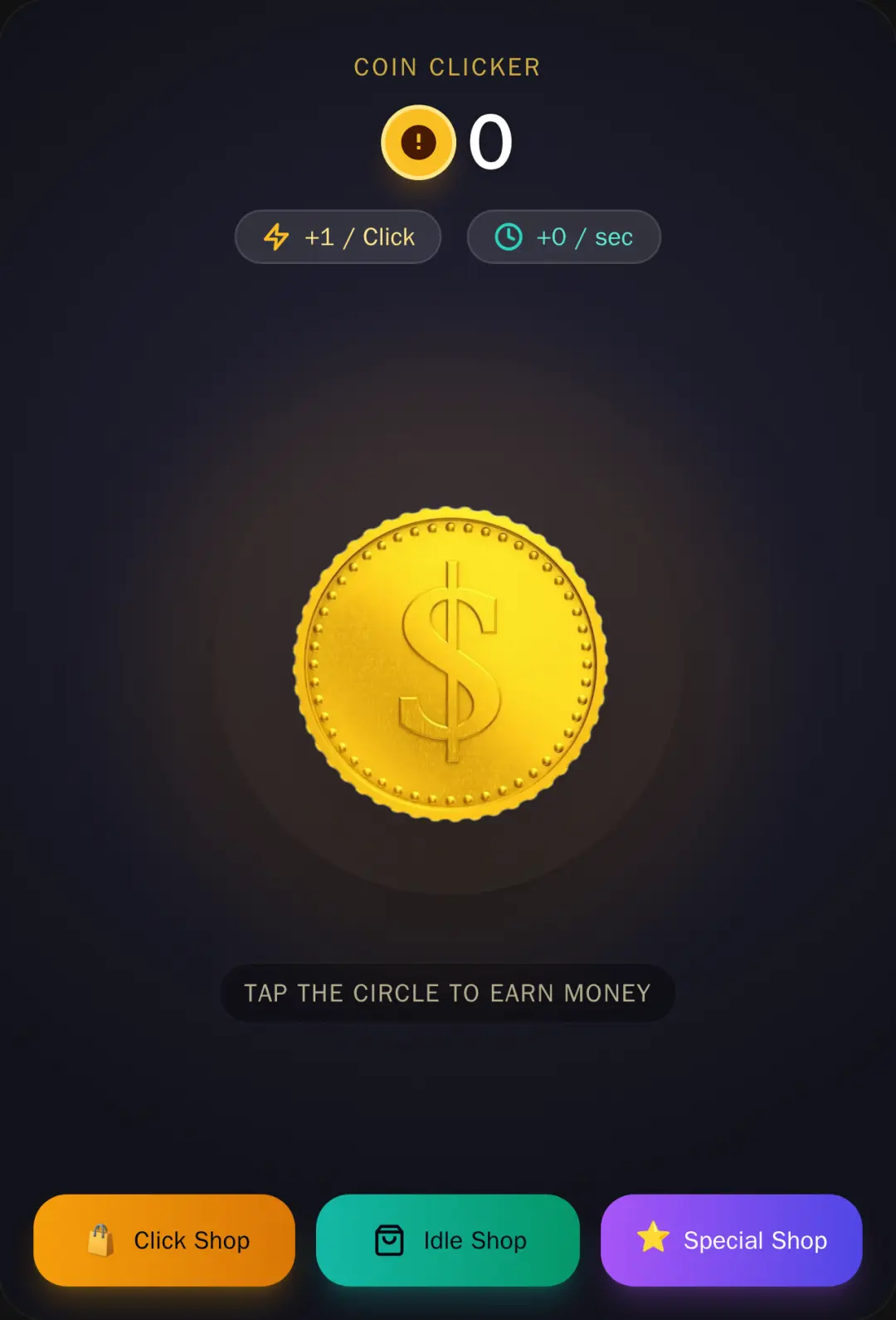 Coin Clicker Mini Game cover