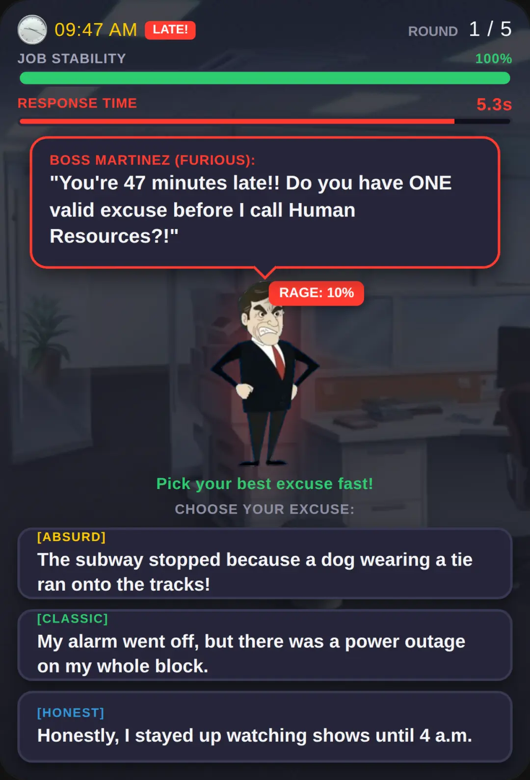 Corporate Panic: You're Late! cover