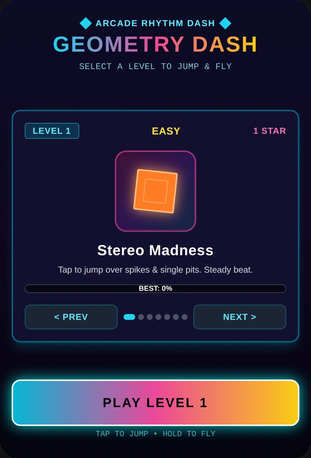 Geometry Dash: 7 Levels cover