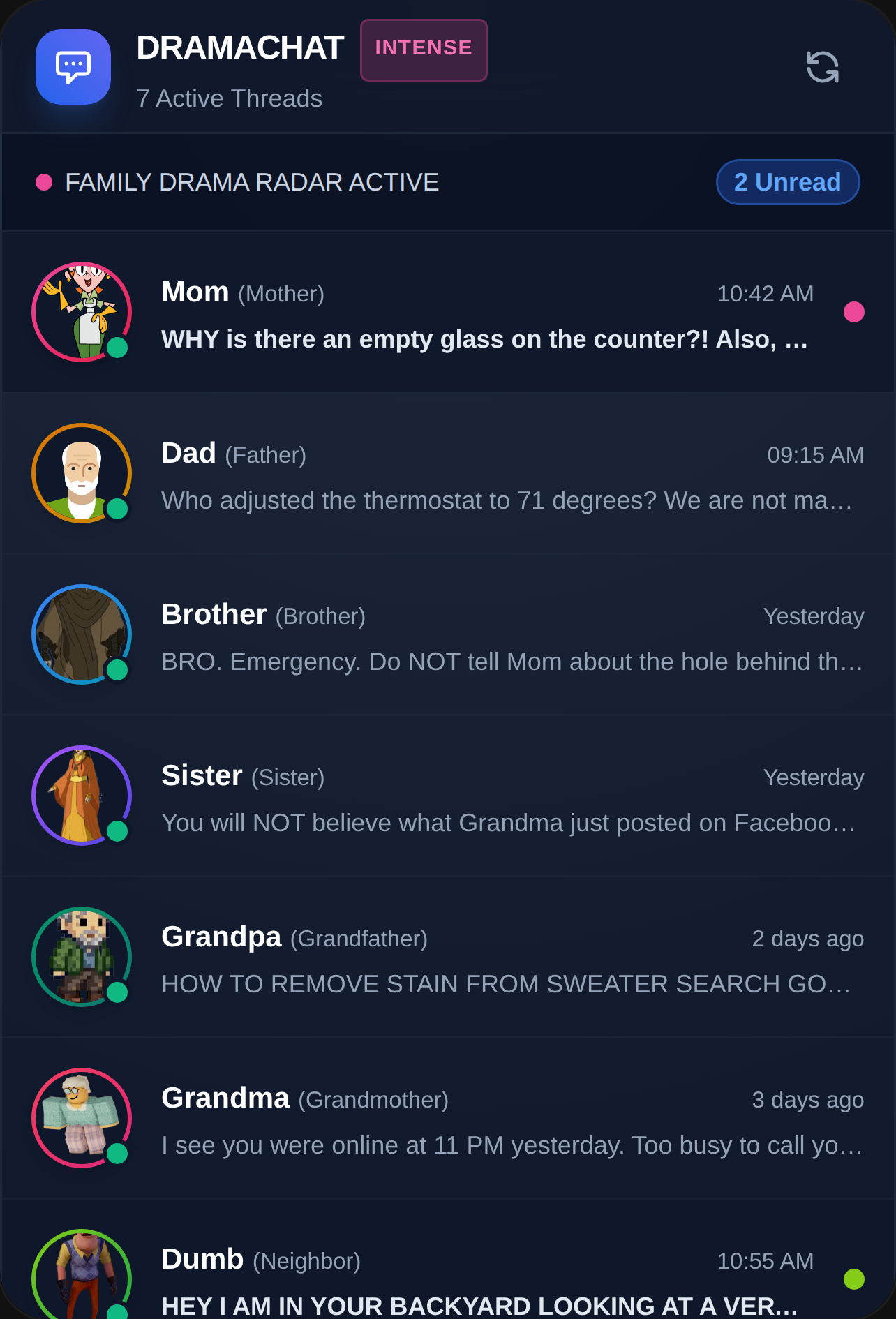 DramaChat: Family Secrets cover