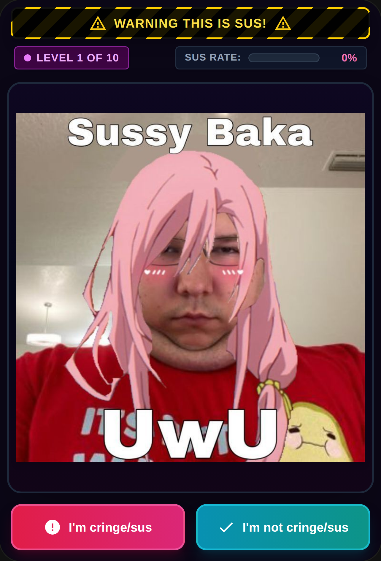 WARNING THIS IS SUS! cover