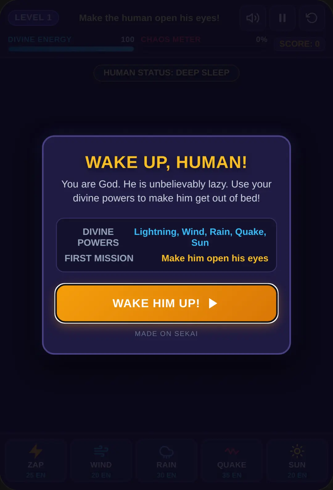 WAKE UP, HUMAN! cover