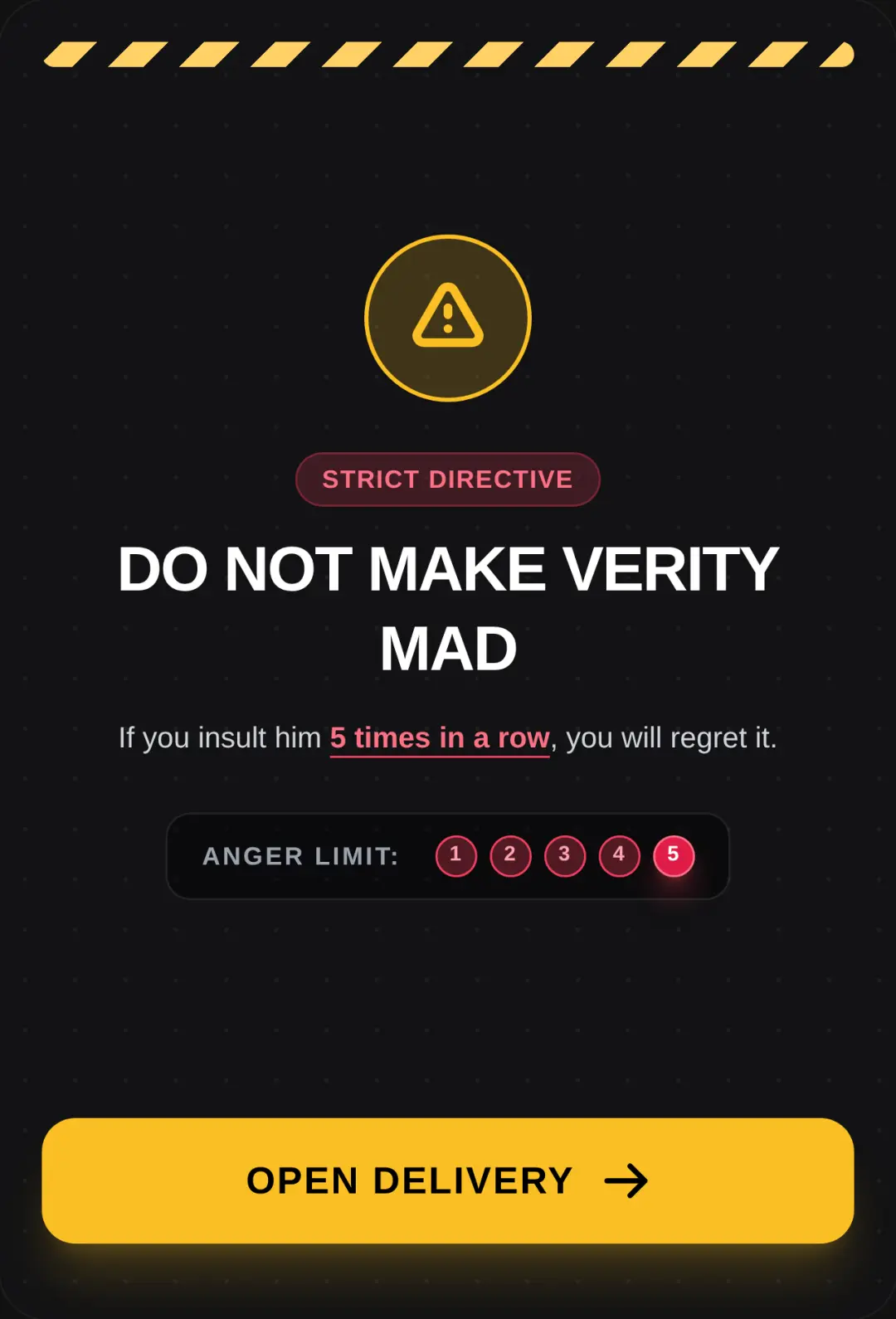 Do Not Make Verity Mad cover
