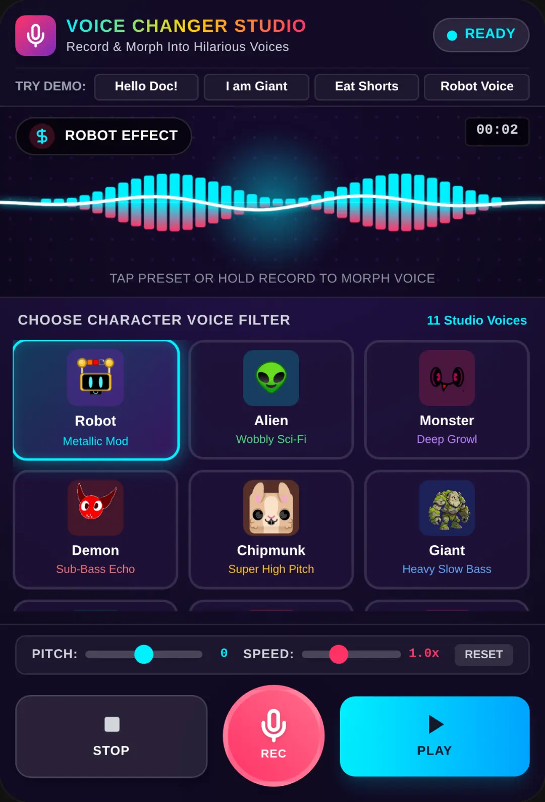 Voice Changer Studio cover