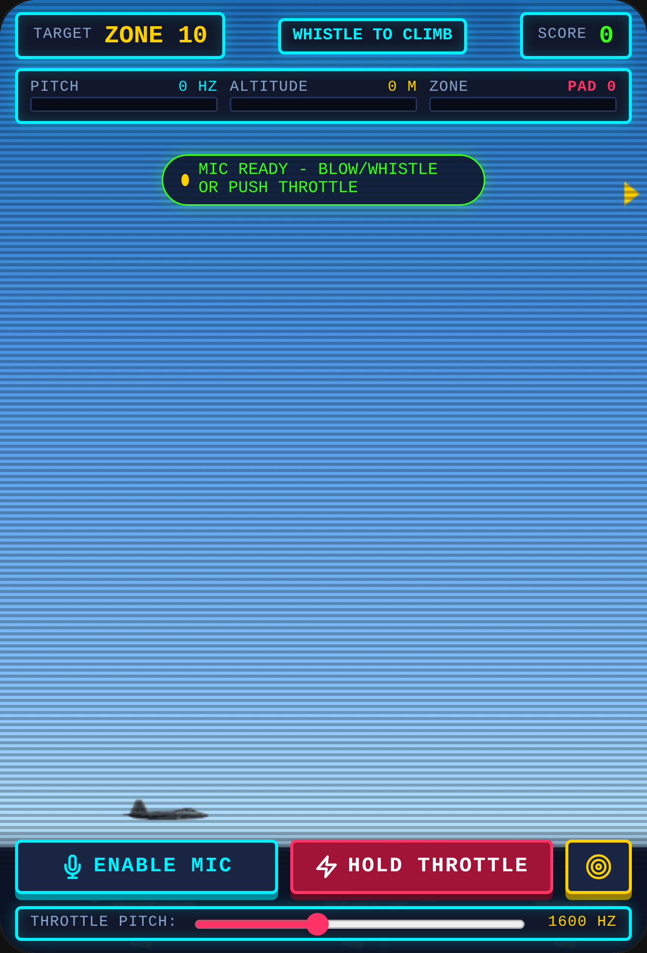 Whistle to fly Jet 99 - Arcade Landing cover