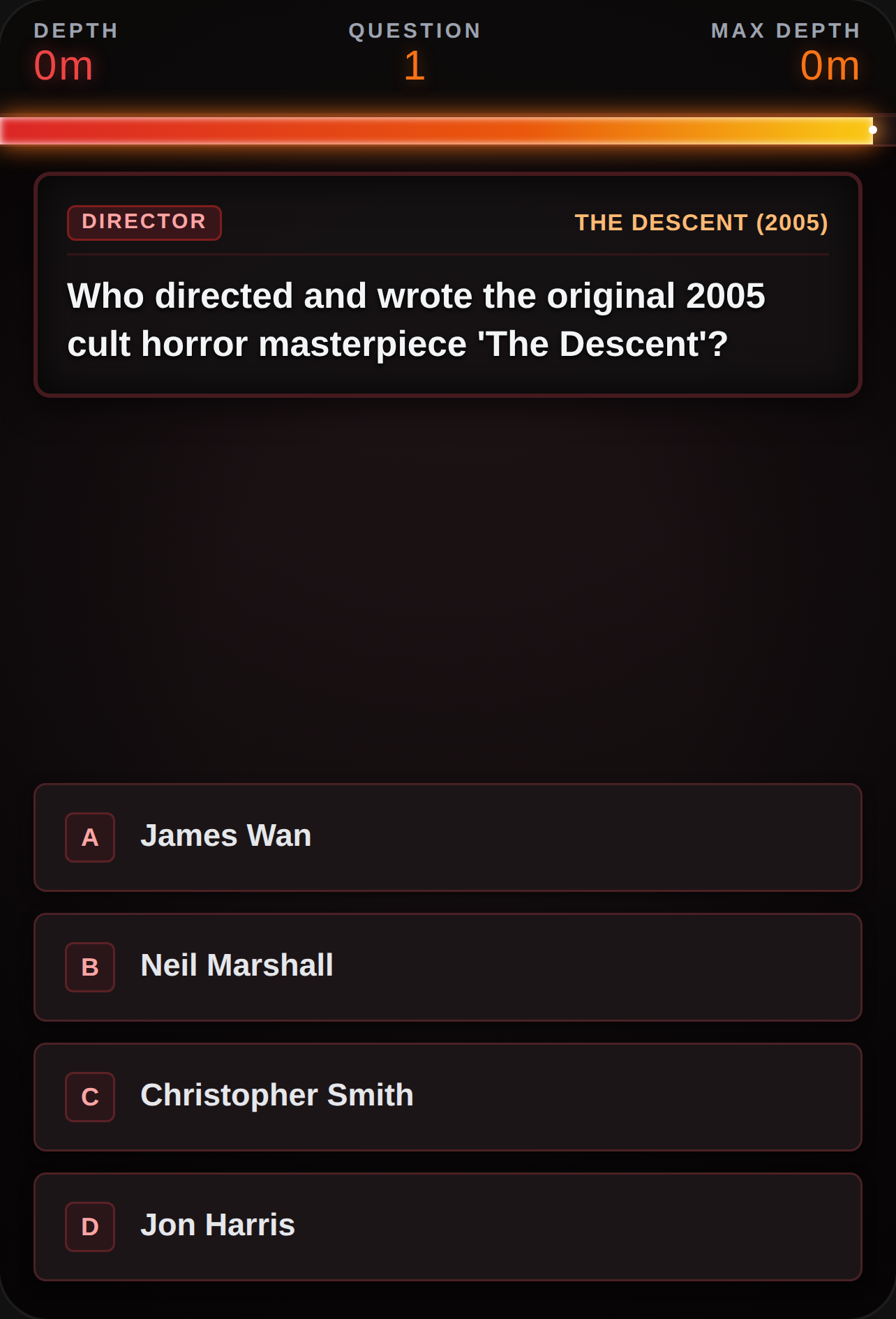 The Descent: Subterranean Trivia cover
