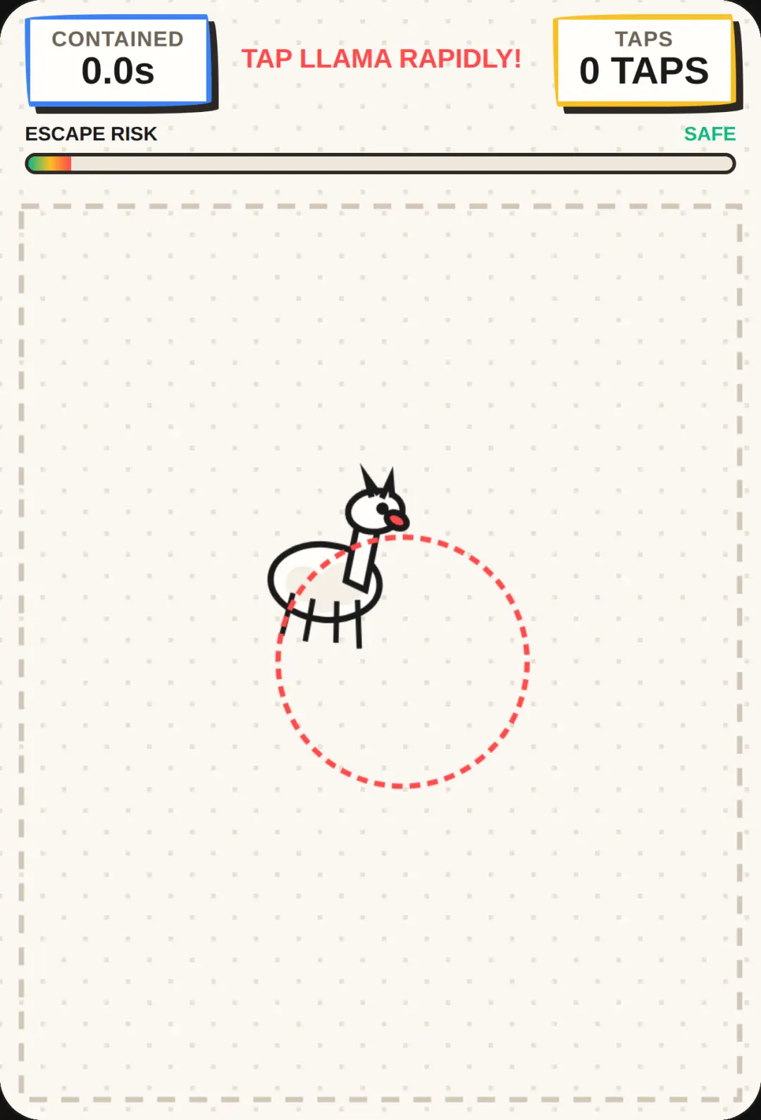 Runaway Llama Doodle Panic cover